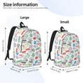 thumbnail image 3 of Yiaed Stamp Set Collection Print Backpack, Premium Laptop Backpack, Travel Backpack for Women, Lightweight Backpacks, Comfortable Back Pack-Small, 3 of 5