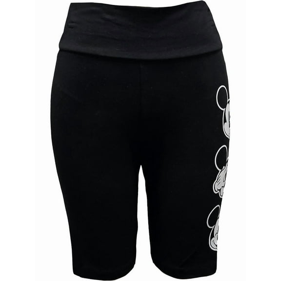 Disney Mickey Mouse Junior Biker Shorts, S-3XL (Women's)