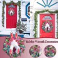 thumbnail image 2 of Guirnaldas coloridas de conejito de Pascua, decoración de corona para fiesta de Pascua feliz, adornos de pared para puerta, decoración creativa de guirnaldas para festivales Sincero Hogar, 2 of 3