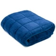thumbnail image 6 of AckBrands 48" x 78" - 15 Lb Weighted Blanket - Navy Blue - MicroMink Fleece Premium Ultra Plush with Glass Beads - Double Stitched Edges - Veteran Owned, 6 of 7