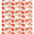 thumbnail image 3 of Orange Duvet Cover Set, Blossoming Hand Drawn Lotus Leaves Garden Flowers Botanical Nature Theme, Decorative 3 Piece Bedding Set with 2 Pillow Shams, King Size, Orange Ruby Salmon, by Ambesonne, 3 of 3