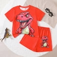 thumbnail image 2 of UAYOTSE Toddler Baby Boy Summer Outfit Funny Letter T-Shirts Top Shorts Set Infant Boy Summer Clothes 6 12 18 Months 2T 3T Sets,Sizes 3-4 Years, 2 of 8