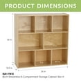 thumbnail image 2 of ECR4Kids Streamline Armoire de Rangement en Bouleau à 8 Compartiments, Étagères de Rangement en Bois pour Jouets pour Enfants, 36 Pouces H, 2 of 6