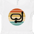 thumbnail image 4 of Inktastic Scuba Diver Retro Sunset Diving Girls Baby Dress, 4 of 5