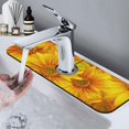 thumbnail image 7 of Sikiie 3D Sunflowers Splash Guard for Sink Faucet-1 PC Super Absorbent Fast Drying Mat Sink Gadgets-Splash Guard for Kitchen, Sink Mat, 7 of 7