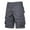 Dark Gray, variant on Men's Tech Shorts with 8 Secure Pockets - Lightweight Outdoor Casual Shorts for Fishing Camping Tear-Resistant