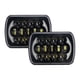 thumbnail image 1 of Faros de automóviles 2 faros LED cuadrados de 7 pulgadas, 7 x 6, 5 x 7 pulgadas, con señal de giro DRL de haz alto/bajo, repuesto brillante de 200 W para Jeep Wrangler YJ Cherokee XJ Ford GMC y más, 1 of 8