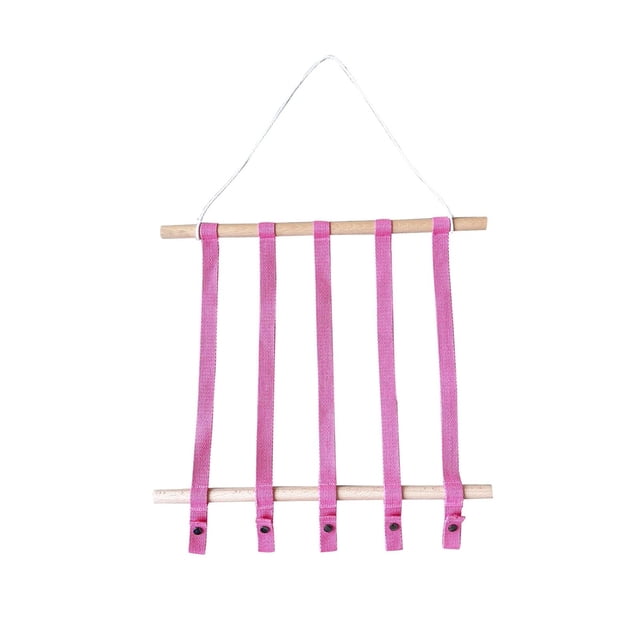 Titular de lazo para el cabello, pinzas para el cabello, accesorios para diademas, lazo para el cabello, dormitorio, niñas rojo perfke Soporte para lazo de pelo