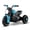 Blue, variant on OLAKIDS 6V Kids Motorcycle with Forward & Reverse Switch, Headlight, Horn, Music, Story, USB Port, 3-Wheel Battery Powered Electric Ride on Toys for Toddler Boys Girls