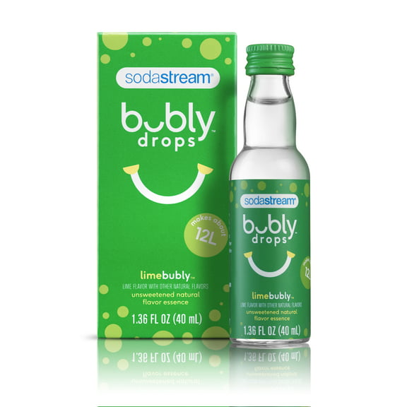 SodaStream bubly drops Unsweetened Natural Flavor Essence Lime, 40 mL