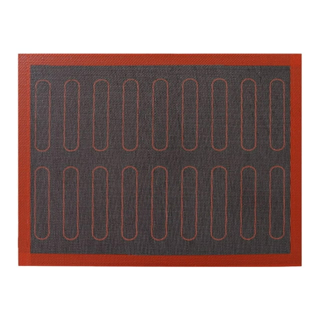 Bandeja para hornear galletas, alfombrilla para hacer pan, alfombrilla para hornear para el hogar, restaurante, comedor Negro y rojo
