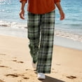 thumbnail image 2 of Cmfcve Checkered Wide Leg Pants for Women High Waist Plaid Pajama Pants Baggy Daily Casual Pants, 2 of 6