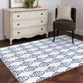 thumbnail image 3 of Rectangle Area Rugs 3 x 5 Ft, Ocean Blue Fish Non-Slip Residential Carpet, Summer Fishing Coastal Nautical Simple Indoor Crawling Mats Runner Rugs for Living Room/Dining Room/Bedroom, 3 of 8