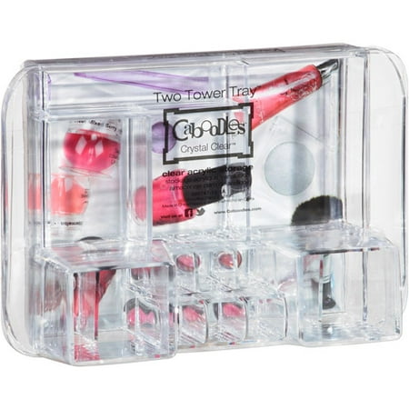 Caboodles Two Tower Tray Acrylic Countertop Organizer