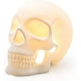 thumbnail image 2 of Suck UK Skull Lamp For Living Room Ceramic Table Lamp For Gothic Home Decor USB Powered Living Room Lamps & LED Bedroom Lamps Skull Decor Gifts Decorative Desk Lamp Or Nightstand Lamp White, 2 of 7