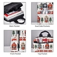 thumbnail image 5 of Defioc Christmas Houses Pattern Travel Laptop Backpack,Lightweight Backpack Travel Hiking Daypack Backpack Work Bag for Men Women, 5 of 7