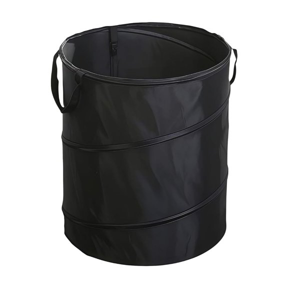 Camping Trash Can Collapsible, 10 Gallon, Black