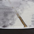 thumbnail image 3 of SAFAVIEH Craft Diego Abstract Area Rug, Grey/Gold, 6'7" x 6'7" Round, 3 of 8