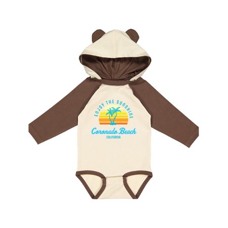 

Inktastic Summer Enjoy the Sunshine Coronado Beach California in Blue Gift Baby Boy or Baby Girl Long Sleeve Bodysuit