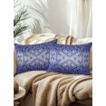 thumbnail image 2 of Outdoor Pillows Waterproof, Purple Geometric Bedding Throw Pillows with Insert for Couch Sofa Bed, Modern Abstract Art Ombre 12x20 Inch Pillowcases Decorative Camping Patio Pillow Set of 2, 2 of 8