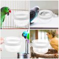 thumbnail image 3 of Miangastore Parrot Feeder Dish Cup Transparent Plastic 5Pcs 2.9X2.2X1.4in, 3 of 7