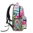 thumbnail image 3 of Watercolor Cactus Flower Floral Backpack Casual College Bag Zipper Laptop Daypack Hiking Rucksack Travel, 3 of 5