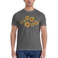 thumbnail image 3 of Pretty Sunflowers Men'S Basic Short Sleeve T-Shirt Deep Heather 4x-Large, 3 of 5