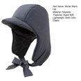 thumbnail image 7 of comerut Winter Warm Down Padded Hat Ultra-Thick Solid Color Outdoor Riding Windproof Thickened Ear Protector Hat, 7 of 7