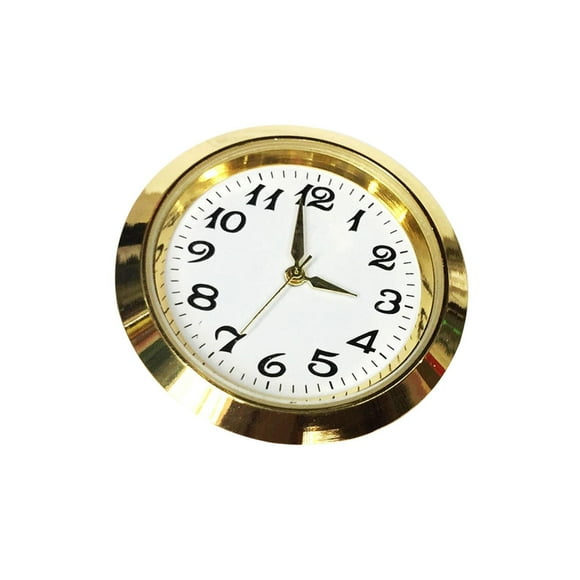Round Clock Insert Clock Movement Clock Face for clock craft Diameter 1-3/8 inch Hole Aureate