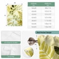 thumbnail image 6 of Sage Green Leaves Balloon Curtains for Bedroom/Front Door/Bathroom, Summer Botanical Farmhouse Watercolor Leaf Tie Up Curtains 63 Inch Length Kitchen Curtains Shades for Windows 46"x63", 6 of 8