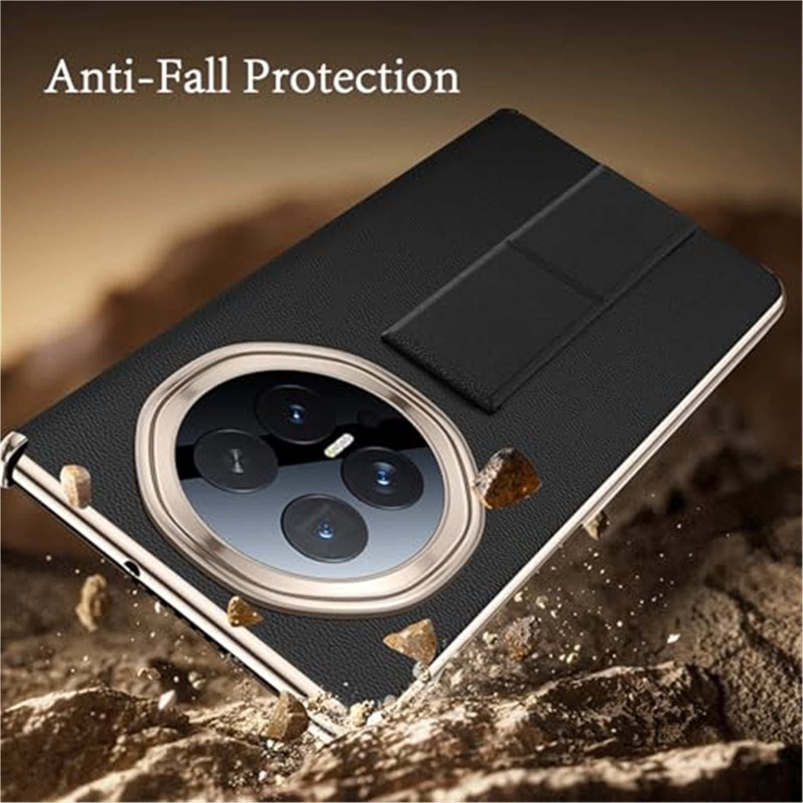 Case For Huawei Honor Magic V6, Super Slim Shell With Wristlet Anti-Scratch Screen Protector Kickstand Cover