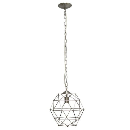 Lalia Home 12" Industrial Geometric Wire Pendant Light