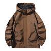 OJinShaWanO Mens Hooded Storm Jacket For Outdoor Camping And Leisure Sports In Autumn