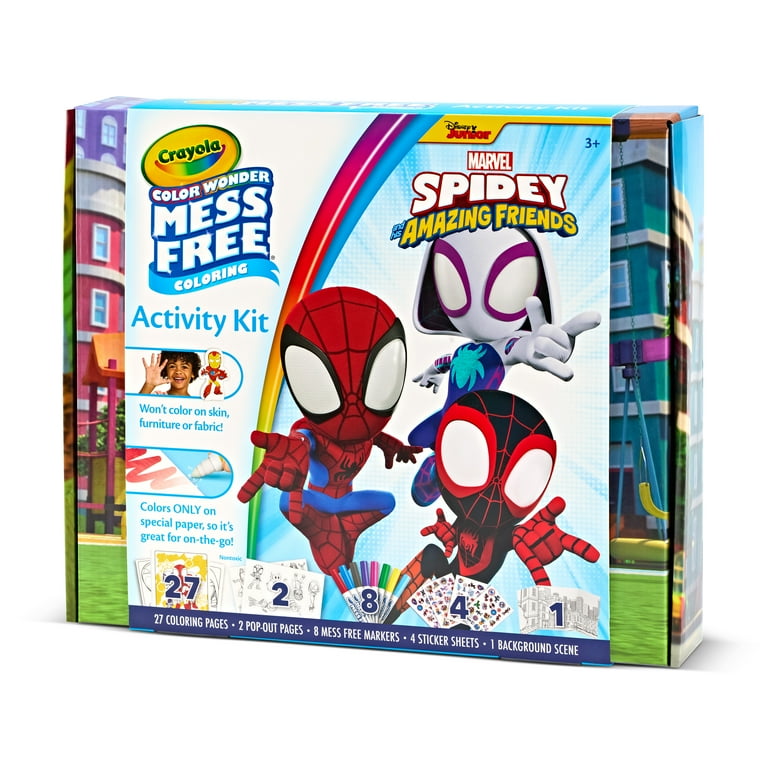 Crayola Color Wonder Spidey Mess-Free Coloring Set, Spiderman
