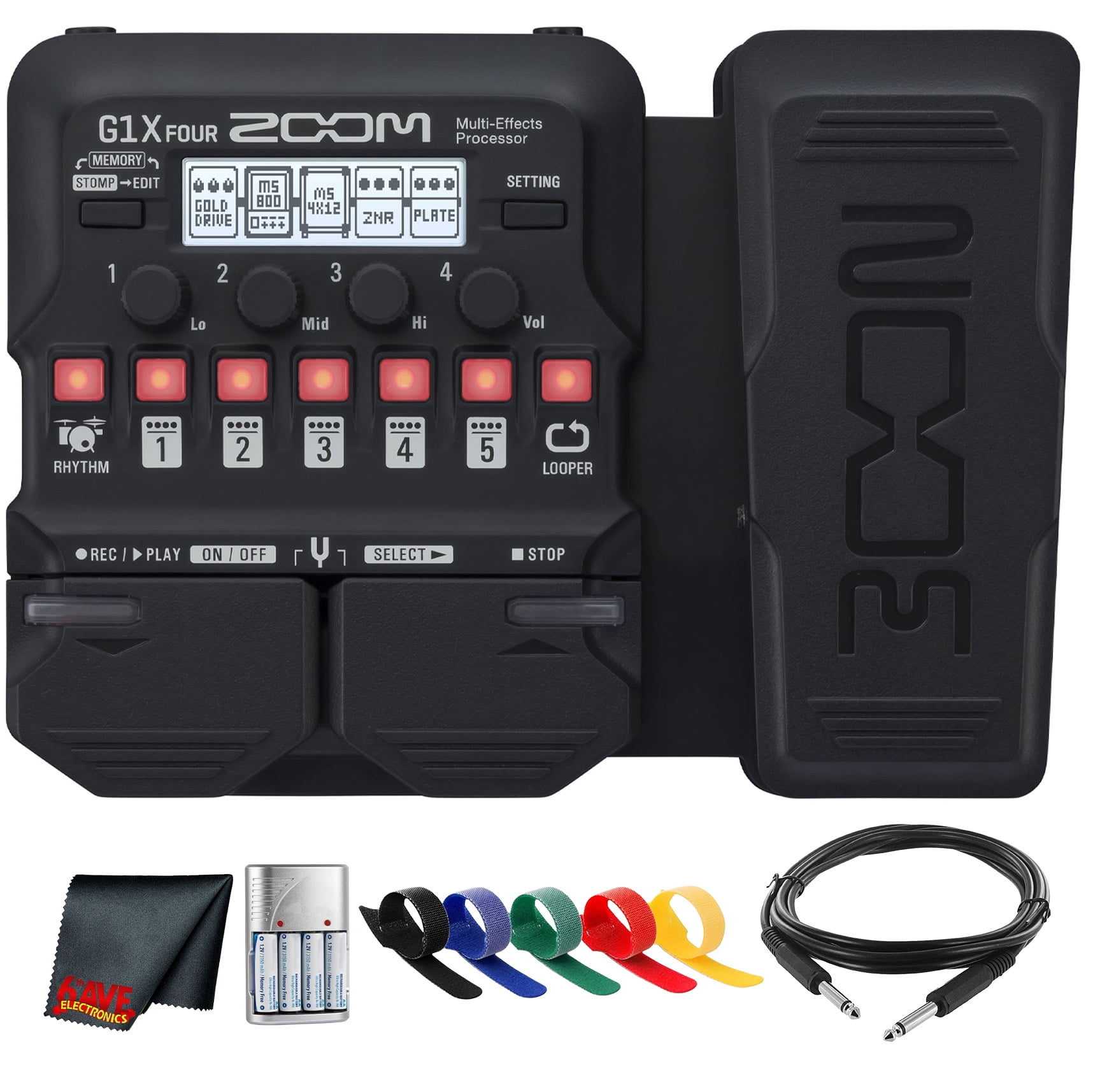 Zoom G1X FOUR Guitar Multi-Effects Processor with 70+ Effects