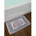 thumbnail image 2 of Ethnic Bath Mat, Bohemian Hippie Mandala Arabic Paisley Oriental Asian Design, Non-Slip Plush Mat Bathroom Kitchen Laundry Room Decor, 29.5 X 17.5 Inches, Purple Pale Pink and Petrol Green, Ambesonne, 2 of 2