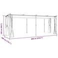 thumbnail image 2 of vidaXL Gazebo Canopy Tent Patio Pavilion Sunshade with Curtains Cream Steel, 2 of 8