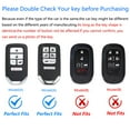 thumbnail image 2 of For Honda Key Fob Cover,Keychain,Zinc Alloy Protection Car Key Case For Accord Odyssey CR-V Civic Crosstour Pilot Ridgeline CR-Z HR-V Smart Remote Keyshell Accessories, 2 of 7