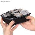 thumbnail image 4 of Juego de 2 bandejas para cubitos de hielo, moldes de silicona para hacer cubitos de hielo cuadrados grandes para cócteles y bourbon, reutilizables y sin BPA, 4 of 8