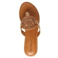 thumbnail image 2 of Pierre Dumas Women's Storm-1 Medallion Flip Flop Comfort Flat Thong Sandal, 2 of 5