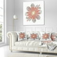 thumbnail image 4 of Designart 16" x 16" Red Polyester Throw Pillow, 4 of 5