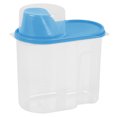thumbnail image 1 of Caja de almacenamiento de alimentos de plástico de 2,5 l, contenedor hermético con tapas para verter, botellas de almacenamiento de cereales de Almacenamiento y organización del hogar Azul 1.9L Moyic HA002828-01, 1 of 6