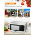 thumbnail image 3 of COMMERCIAL CHEF CHM11MW 1.1 cu. ft. Countertop Microwave with Digital Display, White, 3 of 6