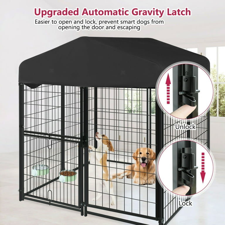 Outdoor dog kennels fashion walmart