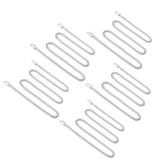 Cadena De Joyería, 5 Cadenas De Metal A Prueba De Herrumbre Fáciles De Almacenar Para Tobilleras ANGGREK Plata