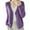 Purple, variant on ZSQDM Women's Spring And Autumn Leisure Loose Solid V Neck Button Knitted Soft Cardigan Coat Women Cardigan Crewneck Soft Loose Fit Basic Knit Sweaters Top Outfits White Sweater（M）