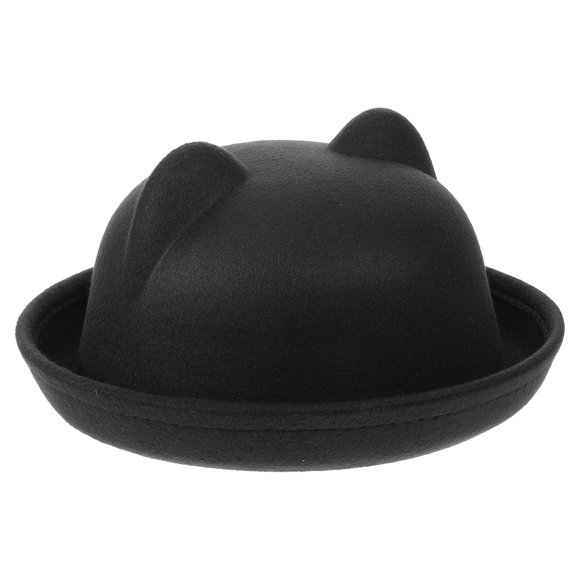 Phenofice Cat Ear Top Hat for Toddlers in Black Ideal for and Party Wear