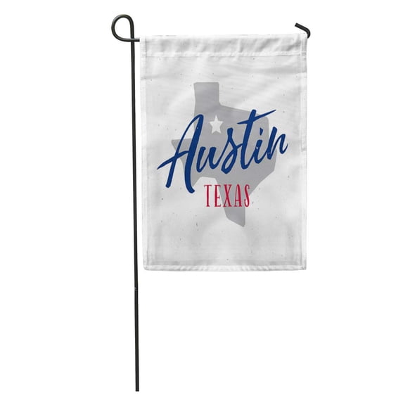 KDAGR America Austin Texas Vintage American Badge Country Emblem Imprint Insignia Garden Flag Decorative Flag House Banner 12x18 inch