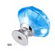 thumbnail image 3 of Paquete de 12 perillas de cristal de 30mm en forma de diamante azul claro, 3 of 5