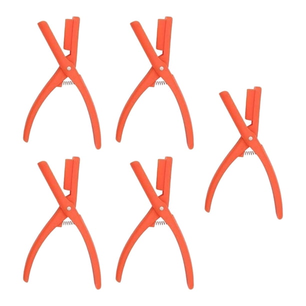 5x Dispositivo para pelar cangrejos de río y camarones, eficiente y fácil de usar. Naranja